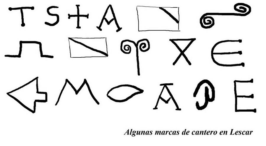 ALGUNAS DE LAS MARCAS DE CANTERÍA